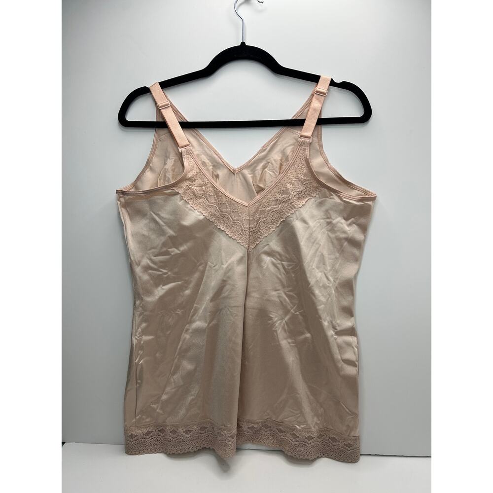 Ruby Ribbon Pin-Up Cami Lace Inserts Shapewear Style 3055 Pale Women's 48 NIB - Picture 3 of 8